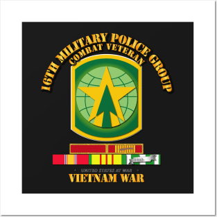 16th MP Group - SSI - VN War  w SVC PUC Ribbons Posters and Art